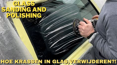 kras uit glas halen